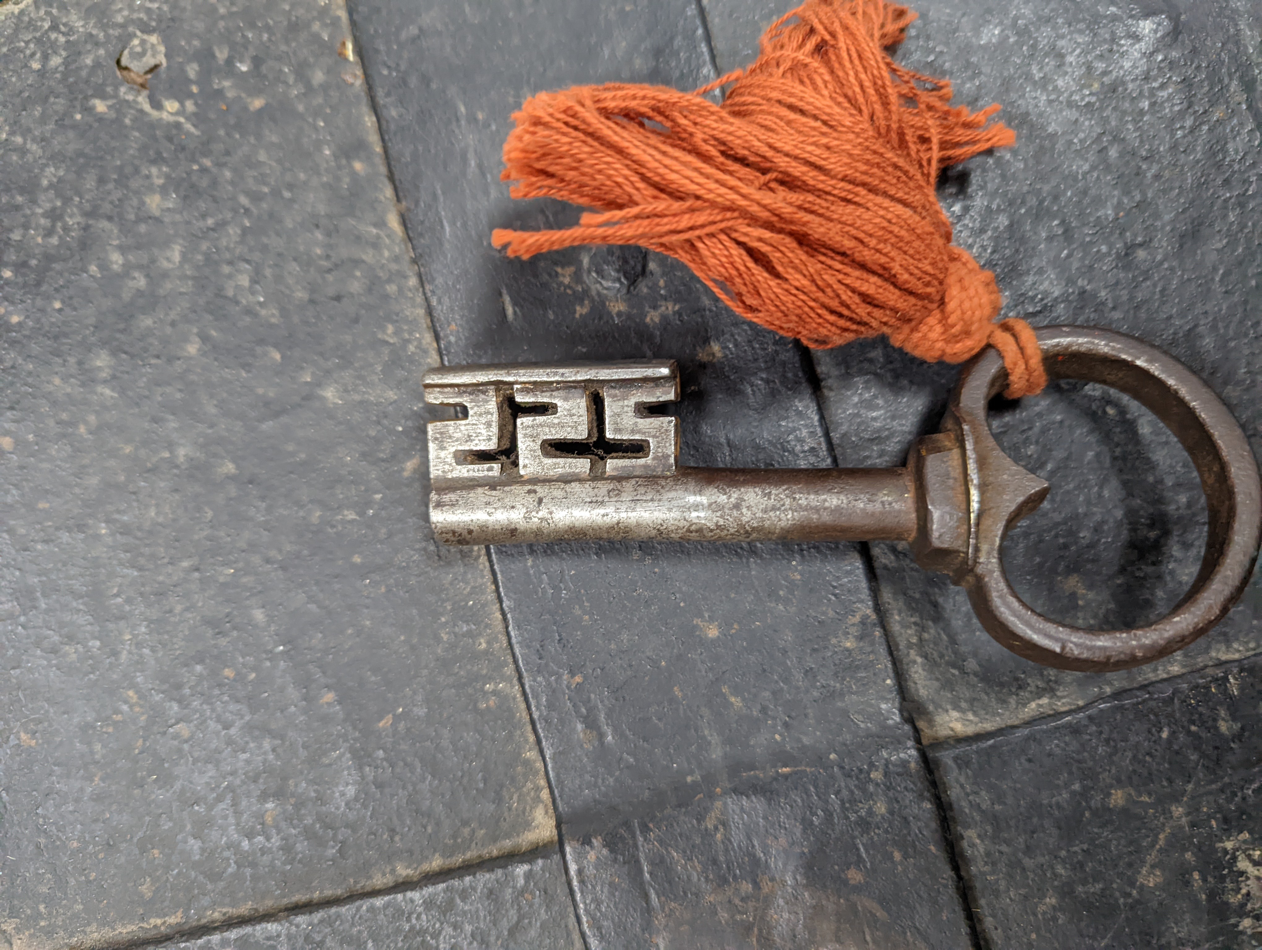 A 17th/18th century German ironbound 'Armada' chest, with key